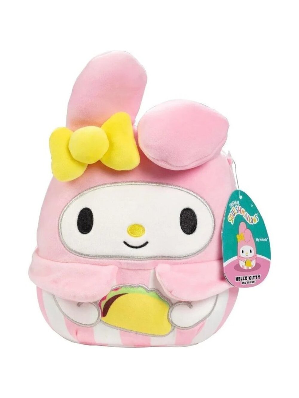 Melody with Taco Sanrio  Plush Soft and Squishy Stuffed Animal Hello Kitty Toy